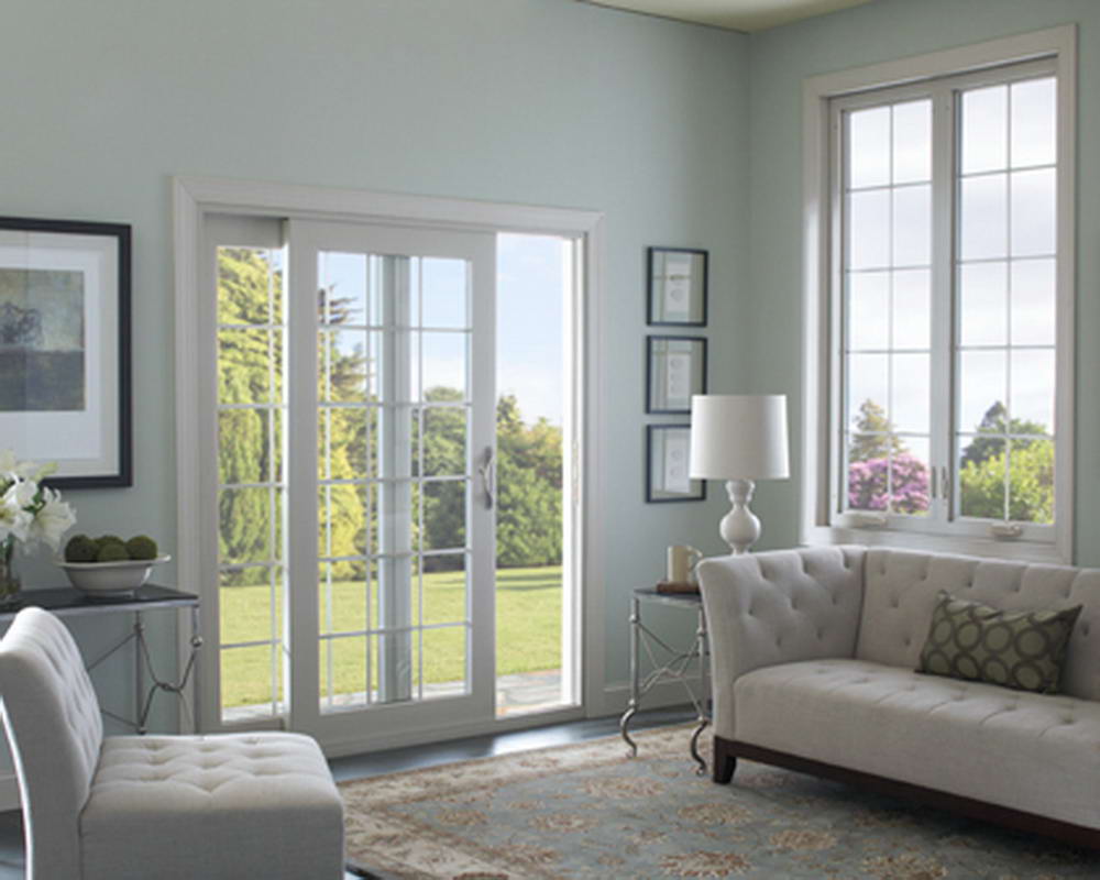 White Sliding Patio Door