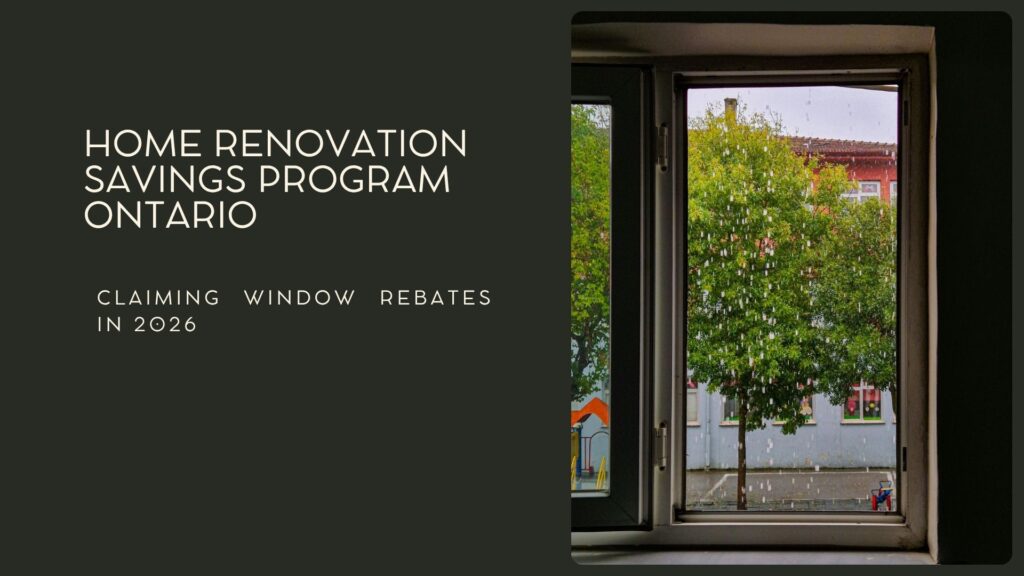 Ontario helps window through Home Renovation Savings program 2026