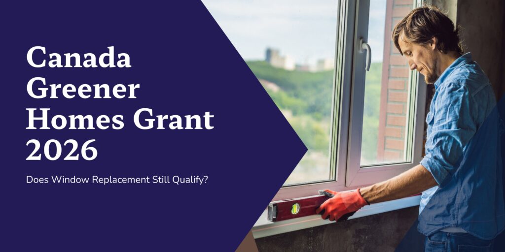 Window Replacement still Qualify for Canada Greener Homes Grant