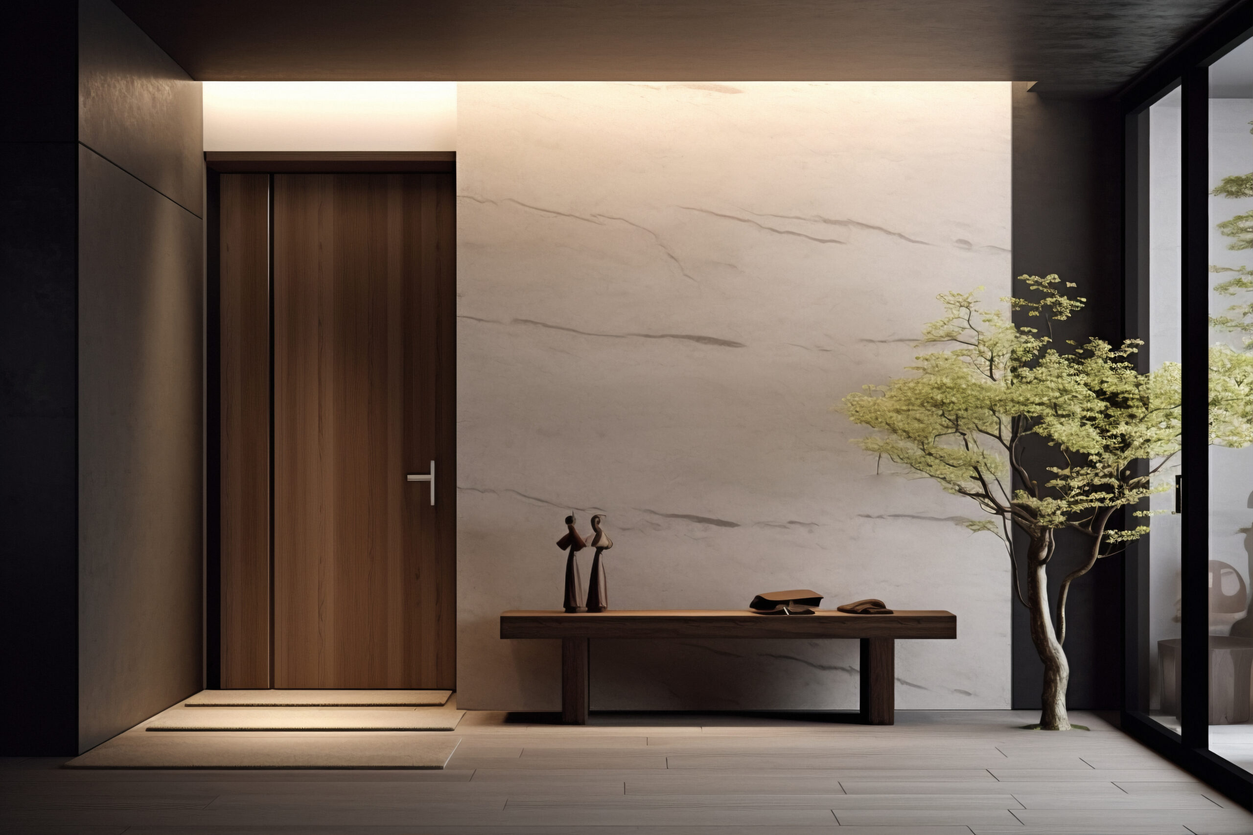 Modern Front Door Flush Design